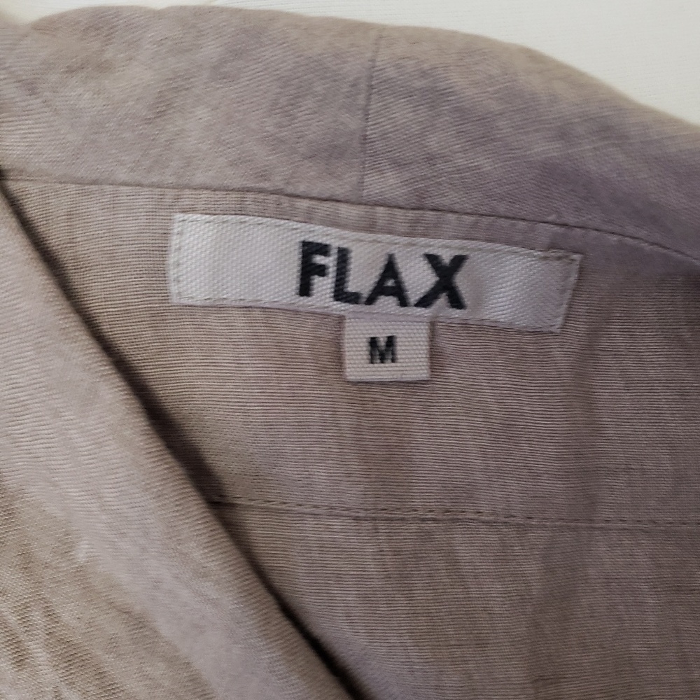 FLAX Linen Jacket Medium - Picture 3 of 4